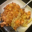 Buffalo Chicken Hashbrown Potato Casserole